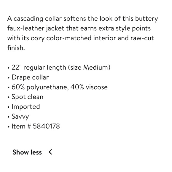 BLANC NYC MOTO JACKET 
BURGANDY - Picture 3 of 3